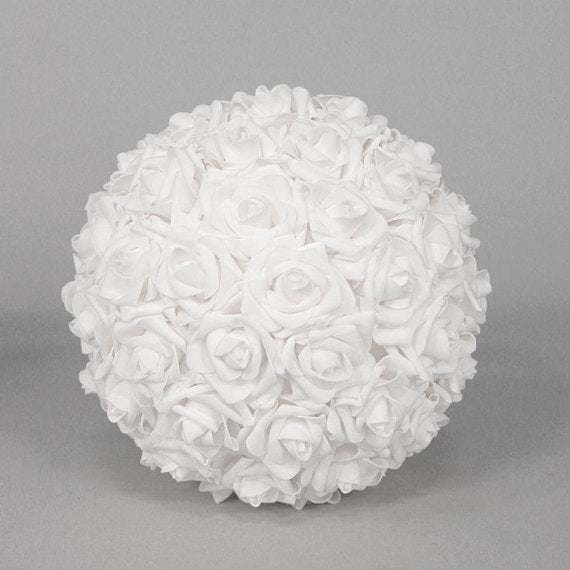 Wedding Flower Balls Flower Girl Kissing Balls Roses Kissing Balls Pomanders Wedding Decorations - Cake Toppers Boutique