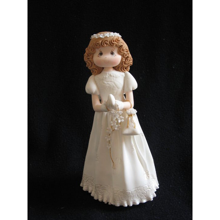 Boy or Girl First Communion or Baptism Cake Topper Childrens Dressed in White Gown Keepsake - Cake Toppers Boutique