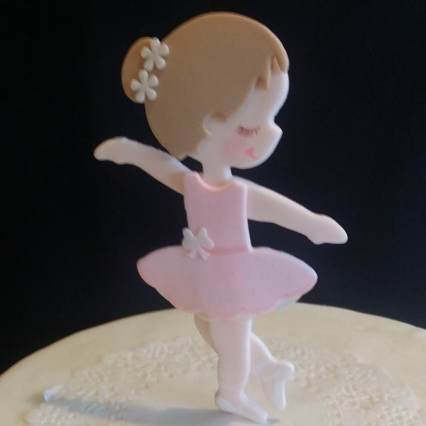 Ballerina Cake Toppers Ballerina Birthday Theme Pink Ballerina Centerpiece Decorations - Cake Toppers Boutique