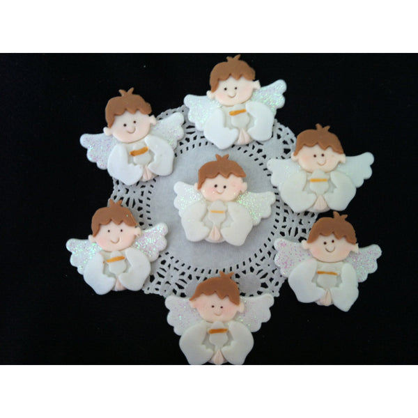 First Communion And Baptism Cupcake Toppers For Girls or Boys Baptism Angels - Cake Toppers Boutique