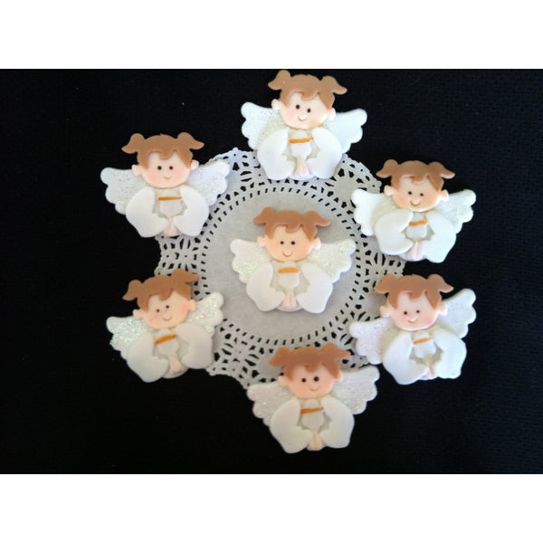 First Communion And Baptism Cupcake Toppers For Girls or Boys Baptism Angels - Cake Toppers Boutique