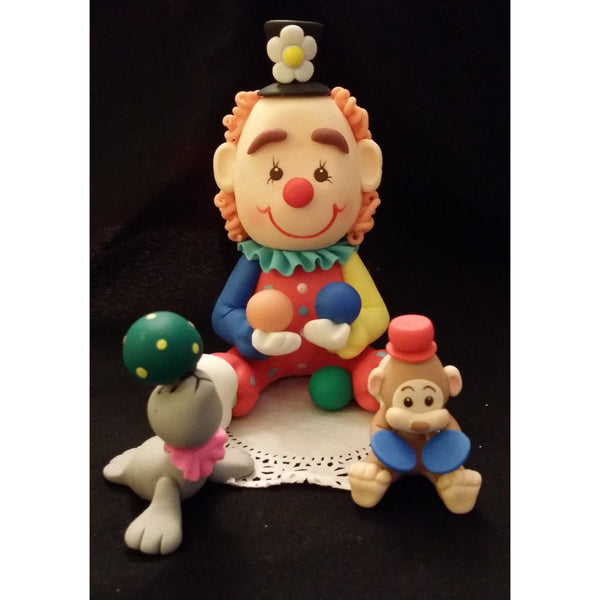 Cute Circus Decoration, Circus Birthday Cake Topper, Circus Baby Shower Theme, Carnival Birthday Party 5pcs - Cake Toppers Boutique