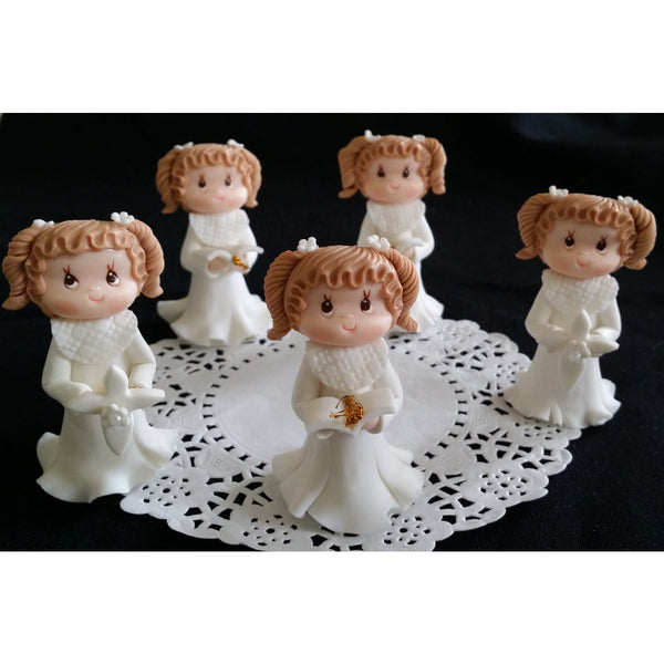 First Communion & Baptism Cake Decorations Chlid and Rosary Communion Cake Topper 2pcs - Cake Toppers Boutique