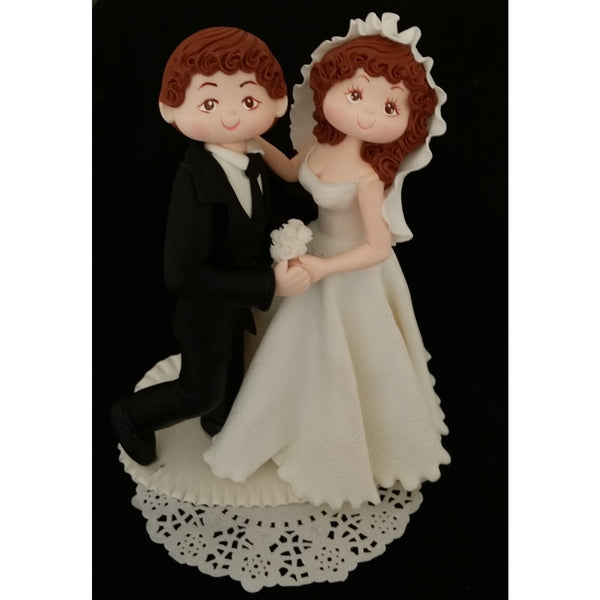 Wedding Cake Topper Bride and Groom Dancing Cake Decoration and Keepsake - Cake Toppers Boutique