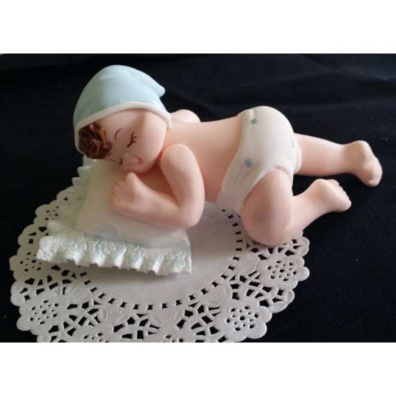 Baby Sleeping Cake Topper Baby Boy or Baby Girl Baby Shower Cake Decorations - Cake Toppers Boutique