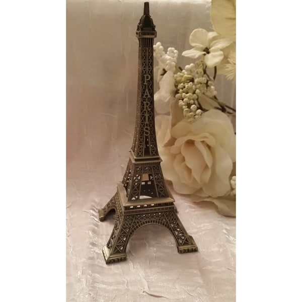 Eiffel Tower Cake Decoration Party Decorations Tower in Silver Gold and Black - Cake Toppers Boutique
