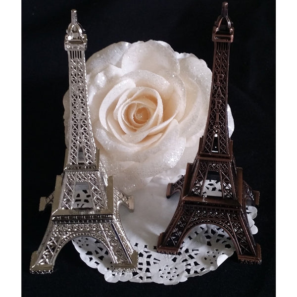 Eiffel Tower Wedding Cake Topper, Antique Wedding Favor, Paris Wedding Decoration, Eiffel Tower Baby Shower, Eiffel Party Theme Decoration - Cake Toppers Boutique