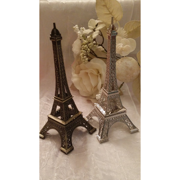 Eiffel Tower Cake Topper, Eiffel Tower Decoration, Wedding Favor, Antique Silver Wedding Decoration, Engagement Party Favor, Eiffel Favors - Cake Toppers Boutique