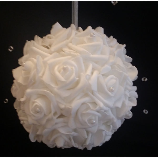 Red Kissing Balls, Pink Kissing Ball, Rose Balls, Hanging Kissing Ball, Wedding Decorations, Wedding Pomander Ball, Flower Girl, Roses Ball - Cake Toppers Boutique