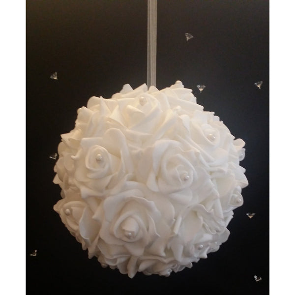 Red Kissing Balls, Pink Kissing Ball, Rose Balls, Hanging Kissing Ball, Wedding Decorations, Wedding Pomander Ball, Flower Girl, Roses Ball - Cake Toppers Boutique