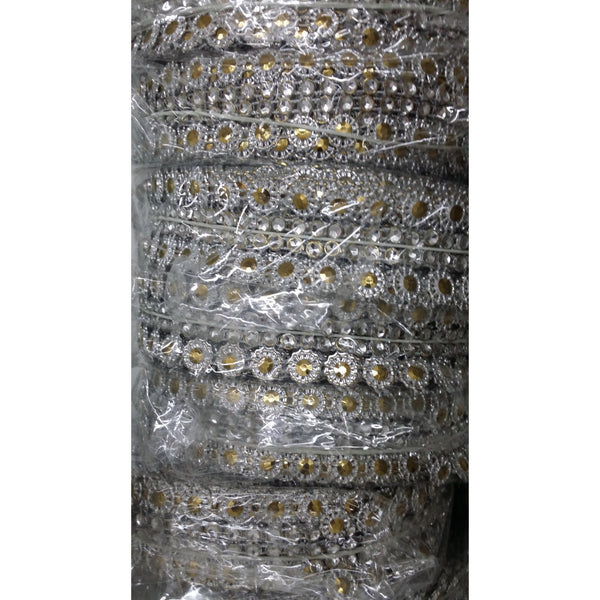 Rhinestone Trim, Wedding Rhinestone Decoration, Rhinestone Trim, Centerpieces Rhinestones, Rhinestone Silver Flower Trim, DIY Wedding Decor - Cake Toppers Boutique