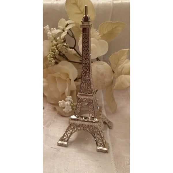 Eiffel Rhinestone Cake Topper Silver Eiffel Tower Cake Decorations Rhinestone Eiffel Tower Favor - Cake Toppers Boutique